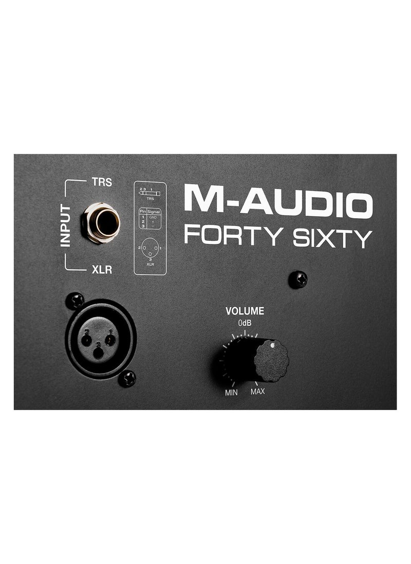 M-Audio - M-Audio Forty Sixty 6.5-inch Powered Studio Monitor 100W Bi-amped Active Studio Monitor with 6.5" Woofer, 1" Tweeter, Bluetooth, and DSP - Each - Image 1