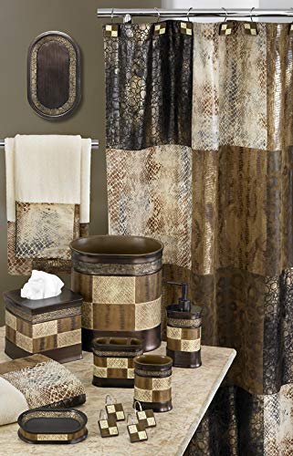 Popular Bath Zambia Animal Print 3 Piece Towel Set, Classic Luxury Contemporary Decor Ensemble - Image 3