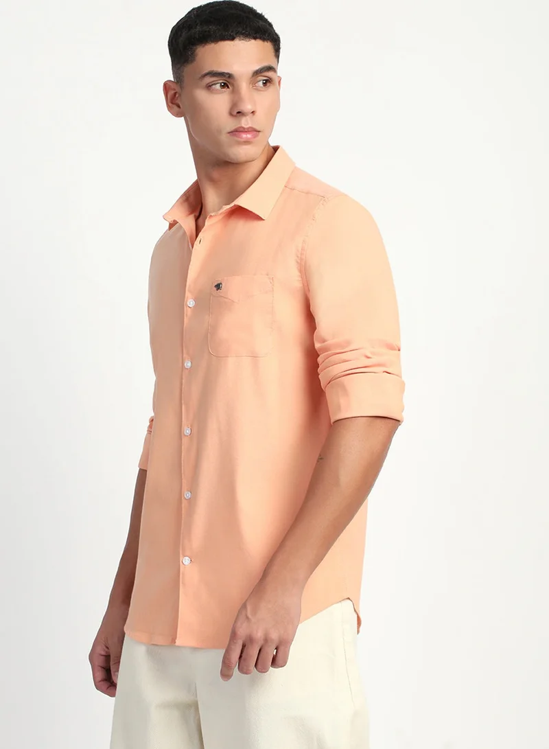 THE BEAR HOUSE Cotton Shirt for Men | Slim Fit, Long Sleeve, Casual & Formal Wear | Soft, Breathable Fabric for Office, Everyday, & All-Season Use in Classic & Trendy