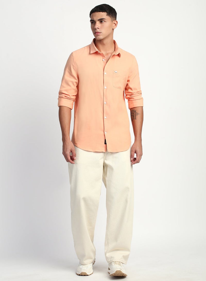 THE BEAR HOUSE Cotton Shirt for Men | Long Sleeve, Casual & Formal Wear | Soft, Breathable Fabric for Office, Everyday, & All-Season Use in Classic & Trendy - Image 4