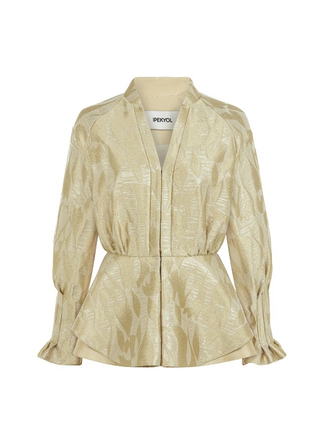 Ipekyol Jacquard Peplum Jacket  - Image 3