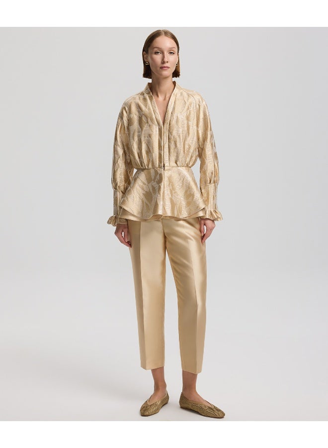 Ipekyol Jacquard Peplum Jacket  - Image 5