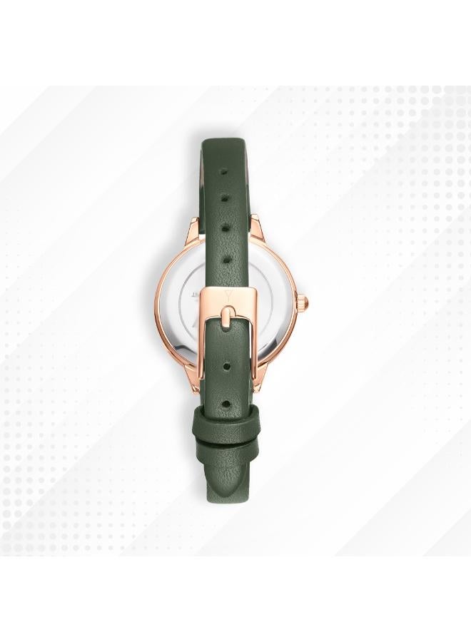 ECSTACY Women's Genuine leather Analog Watch E25511-RLHW - 28 mm - Image 5