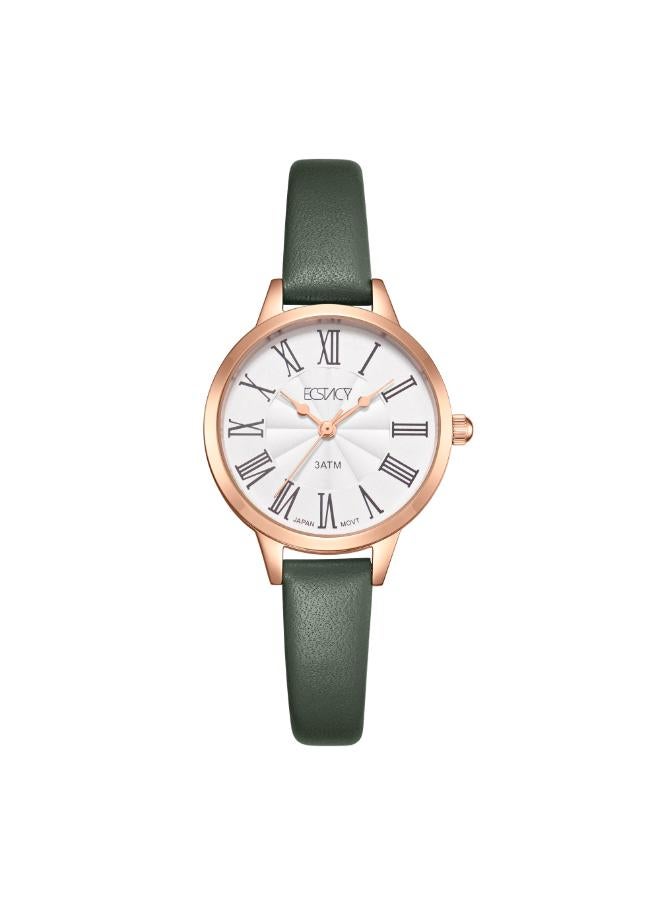 ECSTACY Women's Genuine leather Analog Watch E25511-RLHW - 28 mm - Image 1