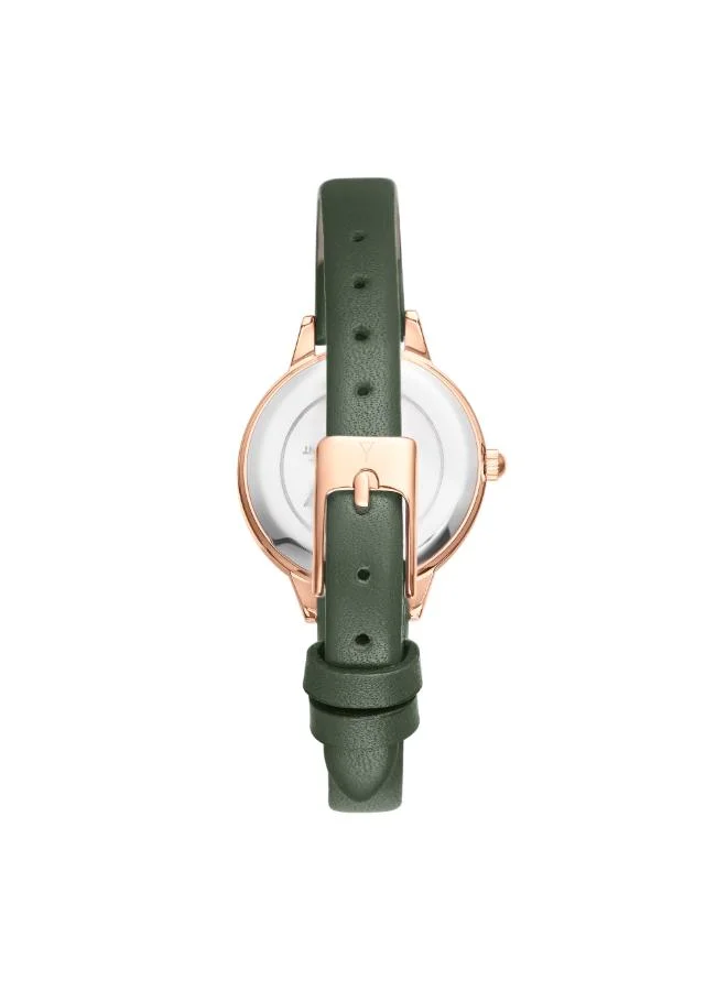 ECSTACY White Women's Genuine leather Analog Watch E25511-RLHW - 28 mm for Women | Best Price UAE