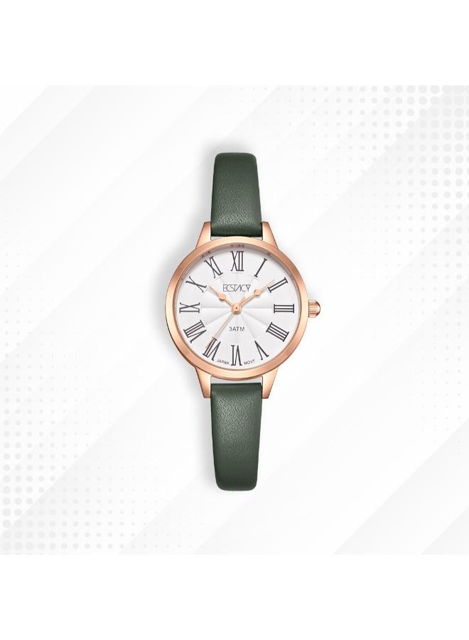 ECSTACY Women's Genuine leather Analog Watch E25511-RLHW - 28 mm - Image 4