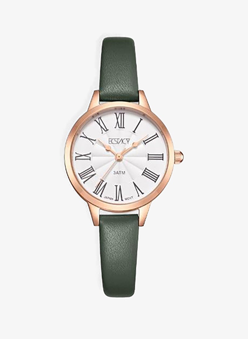 ECSTACY Women's Genuine leather Analog Watch E25511-RLHW - 28 mm - Image 4