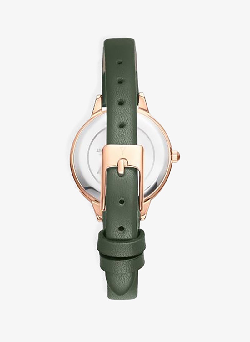 ECSTACY Women's Genuine leather Analog Watch E25511-RLHW - 28 mm - Image 5