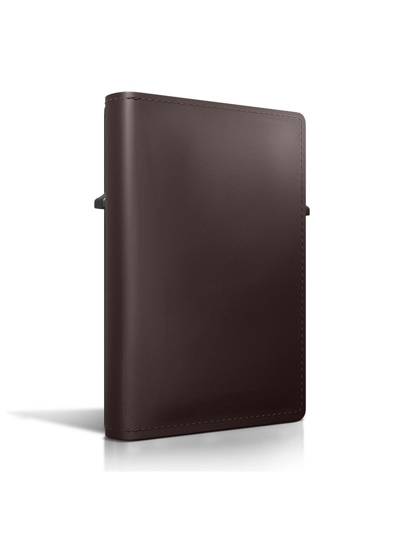 Zikra AirTag Wallet, Trackable Wallet with AirTag Holder, RFID-Blocking Minimalist Leather Wallet, Slim Leather Airtag Wallet, Men and Women, Smart Wallet, AirTag Not Included (Mocha) - Image 3