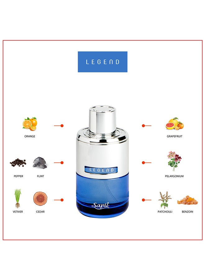 sapil ليجيند او دي بارفان للرجال 100 مل - Image 3