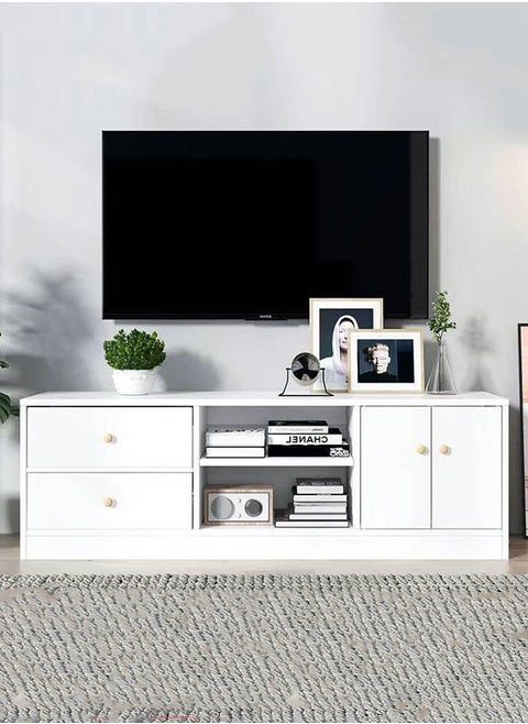 TV Table,TV Cabinet,TV Stand with Storage and Drawers,Living Room Furniture Television Cabinet,Modern Media Storage Stand Shelves Console Table TV Unit TV Rack