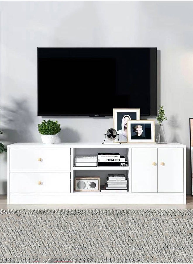GoldenLike - TV Table,TV Cabinet,TV Stand with Storage and Drawers,Living Room Furniture Television Cabinet,Modern Media Storage Stand Shelves Console Table TV Unit TV Rack - Image 1