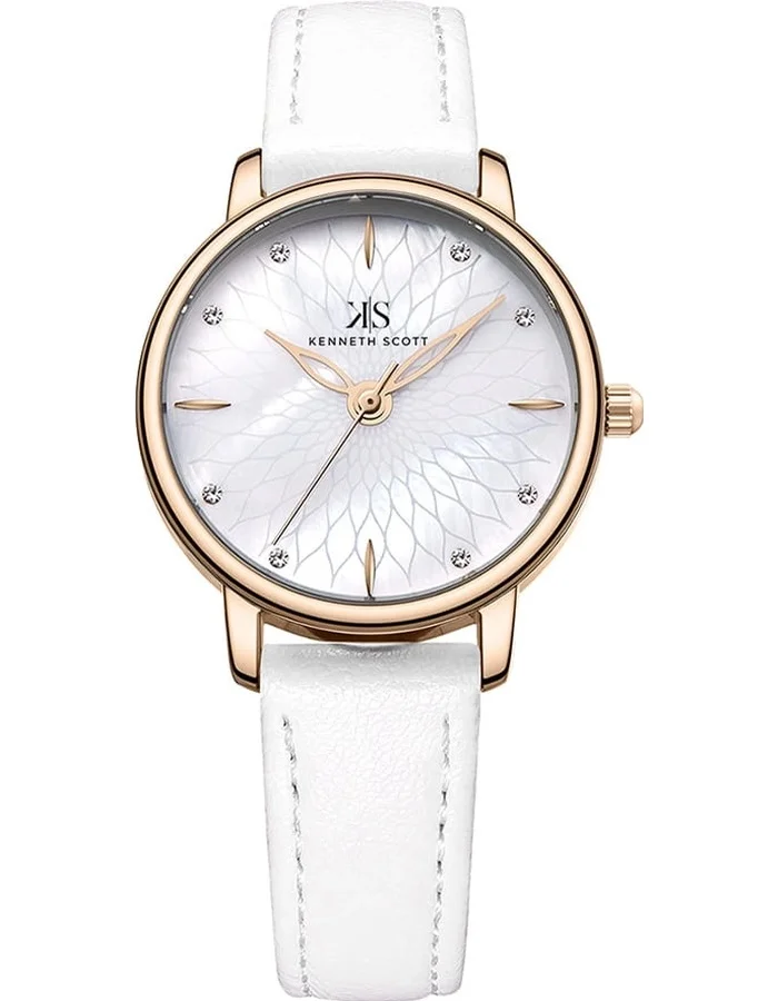 كينيث سكوت ساعة يد نسائية تناظرية من البولي يوريثين - -  مم