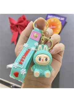 Arabest Labubu Keychain, Adorable Doll Wristlet Accessory Monster Bag Charm Present for Her  - Image 2