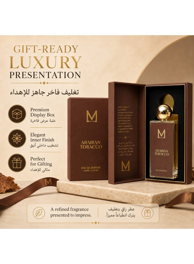 VM PERFUMES Arabian Tobacco Eau de Parfum 100ml – Oriental Fragrance with Tobacco, Oud & Leathery Notes for Bold, Confident Wear - Image 3