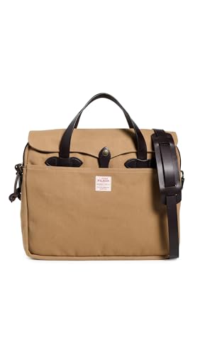 Filson Men's Rugged Twill Original Briefcase, Tan, One Size - Image 1
