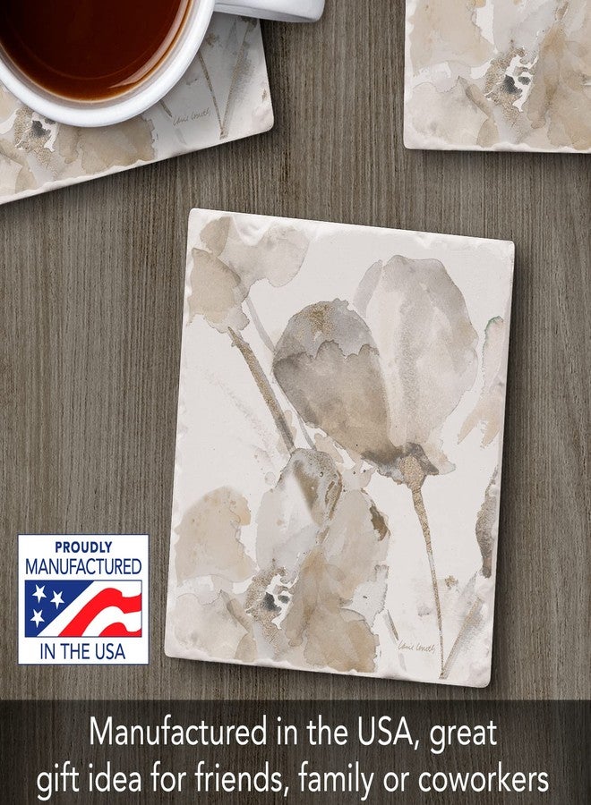Counterart Thirstystone Abstract Floral 1 Single Tumbled Tile Coaster Manufactured in The USA Choose to Create Your Own Collection - Image 2