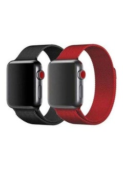 BORTONY 2-Piece Milanese Replacement Bands For Apple Watch SE/6/5/4/3/2/1  - Image 1