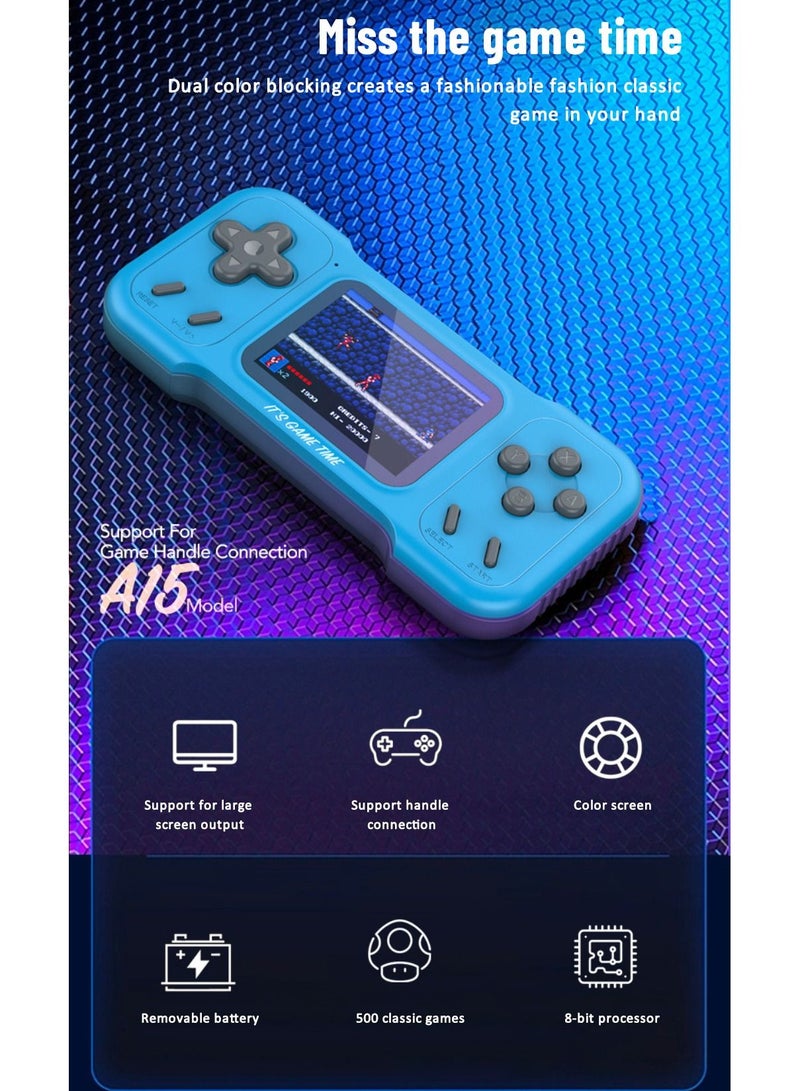 A15 Handheld Game Console Built In 500 Game console mobile game Double Mini Player Retro game console