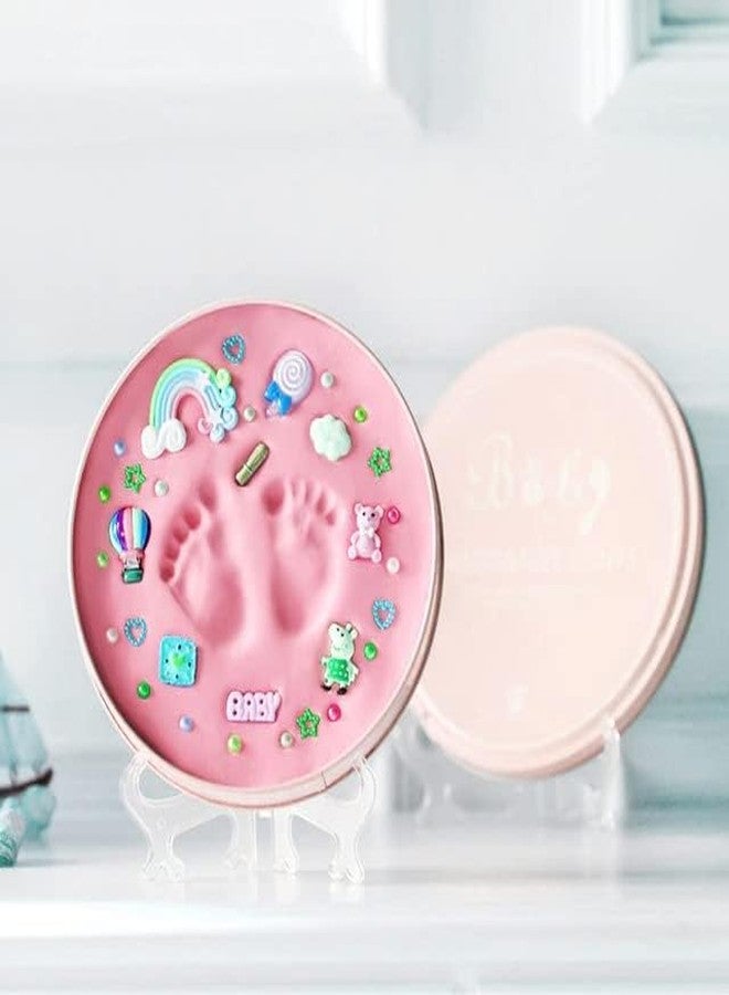 Moppets Baby Girl'S And Baby Boy'S Clay Handprint And Footprint Keepsake Souvenir Kit (Pink),1 Count - Image 1