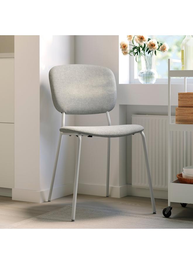 Zaboon Chair, White/Tibbleby Beige-Grey - Image 5
