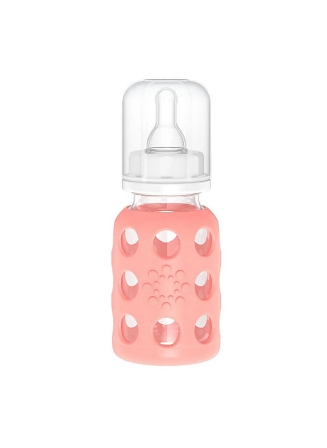 lifefactory - Glass Baby Bottles With Silicone 4 Oz (2 Banana & 2 Cantaloupe) - Image 1