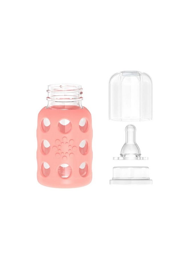 lifefactory - Glass Baby Bottles With Silicone 4 Oz (2 Banana & 2 Cantaloupe) - Image 1