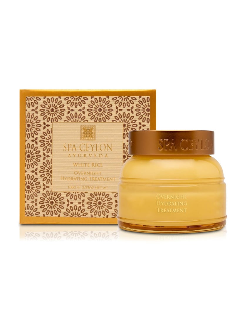 spa ceylon SPA CEYLON White Rice Overnight Hydrating Treatment | Best for normal to dry & sensitive skin types  - Image 1
