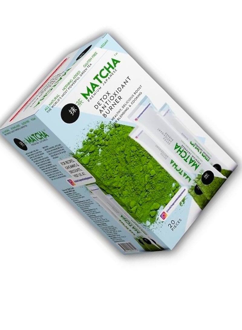 MATCHA PREMIUM JAPANESE DETOX ANTIOXIDANT BURNER(AHEALTHY.DELICIOUS BOOST FOR BLENDING&COOKING)20PIECES - Image 2