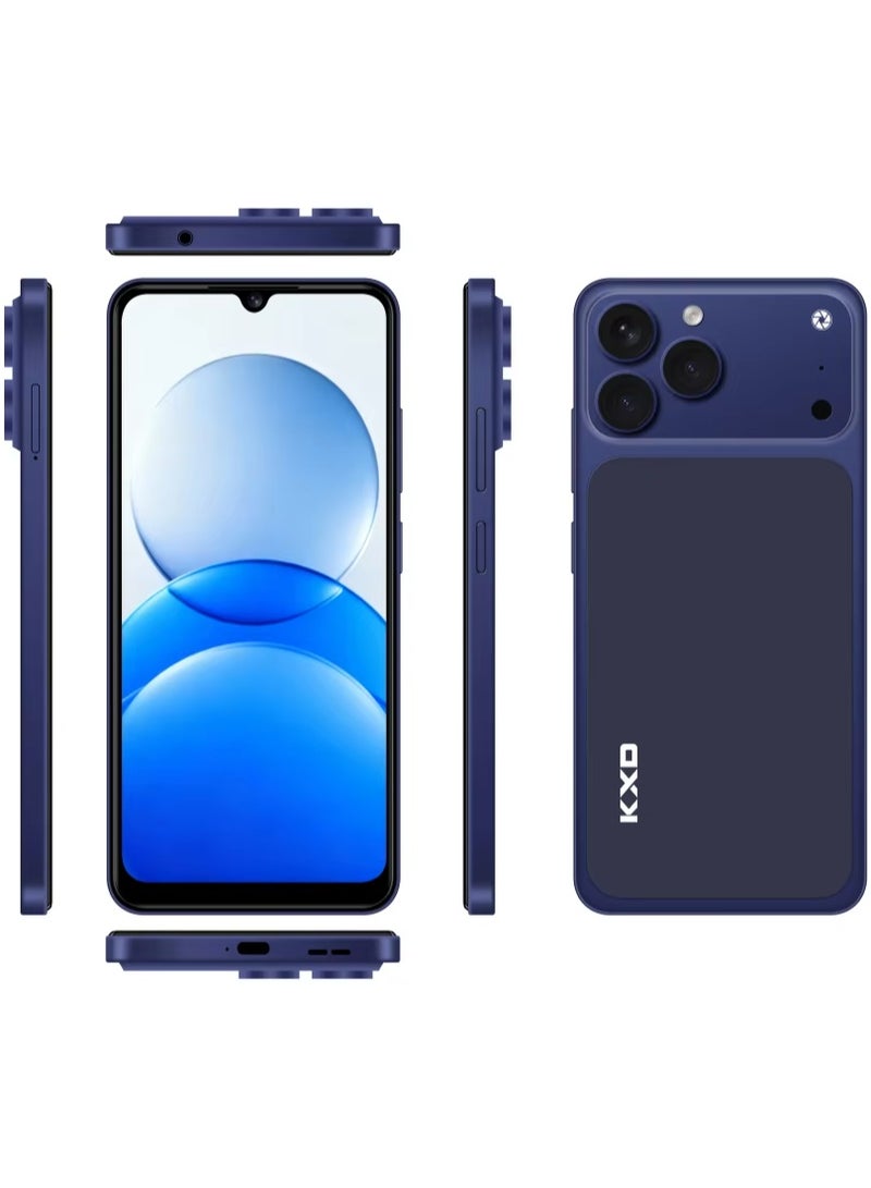 كيه إكس دي هاتف A07 Pro الذكي، شاشة HD+ مقاس 6.52 بوصة، ذاكرة وصول عشوائي (RAM) سعة 4 جيجابايت (تصل إلى 8 جيجابايت مع خاصية الذاكرة الموسعة)، سعة تخزين 128 جيجابايت، دعم شبكة 4G LTE وشريحتين (Dual SIM)، بطارية بسعة 4500 مللي أمبير في الساعة - Image 3