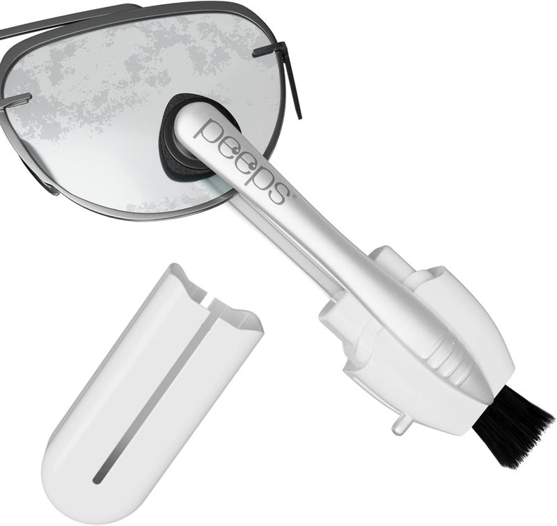 Peeps Eyeglass Cleaner - Carbon Lens Cleaning Tool for Glasses, Spectacles, Sunglasses, Reading Glasses - No Wipes or Cloth (White) - Image 1