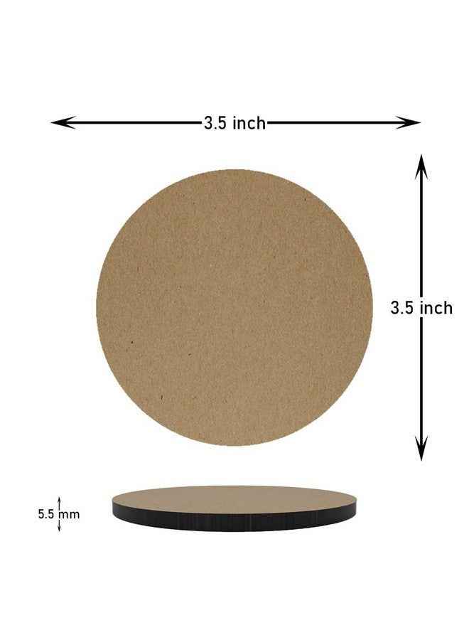 PICRAZEE أطباق خشبية MDF دائرية 12 من بيكرازي لمشاريع الحرف اليدوية، فن الماندالا، فن الراتنج، الرسم، مجموعة زينة (RC_12) - Image 3