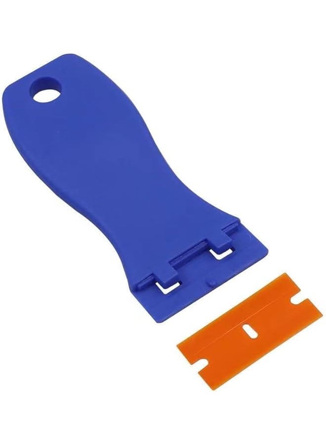 PROMASS promass Plastic Razor Blade Scraper, 1.5" Plastic Razor Scraper, Scraper Tool With 10pcs Plastic Blades, Cleaning Scraper Remover For For Labels Decal, Stickers, Window Cleaning  - Image 4