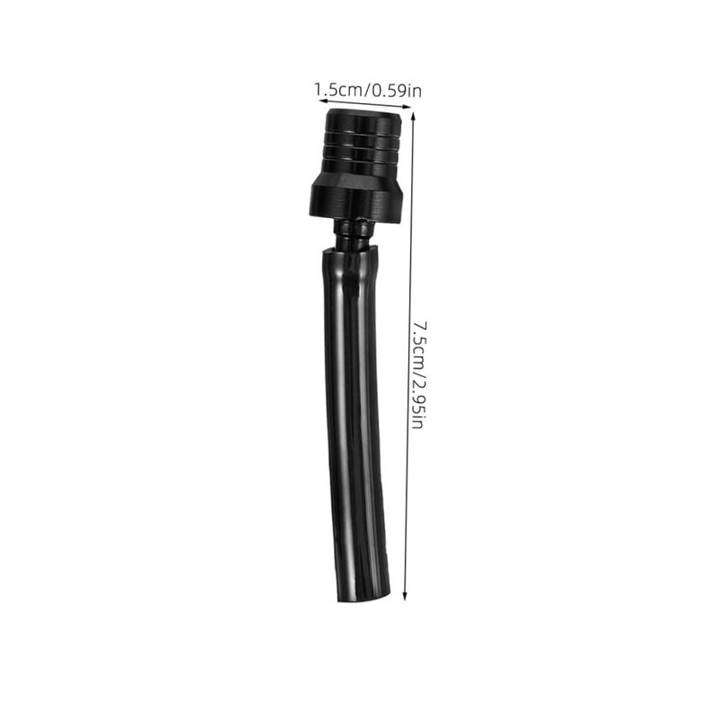 Unomor 2pcs Black CNC Aluminum ATV Fuel Tank Cap Gas Vent Hose Manual - Image 3