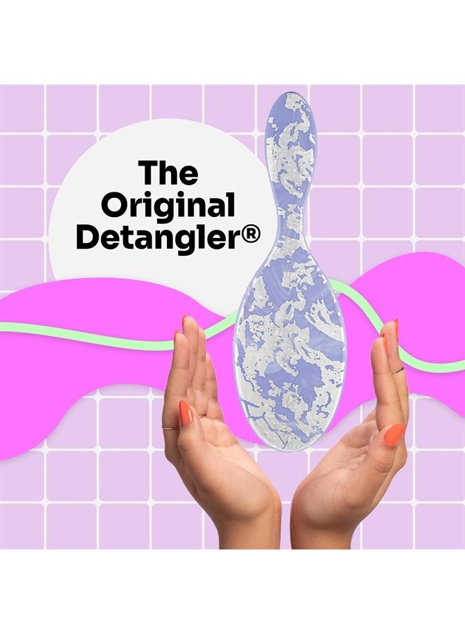 Wet Brush فرشاة فك التشابك الأصلية، لافندر (الغابة الكهربائية) - فرشاة فك التشابك بشعيرات ناعمة ومرنة - فرشاة فك التشابك للشعر المجعد - فرشاة خالية من التشابك للشعر المستقيم والكثيف والمموج - Image 2