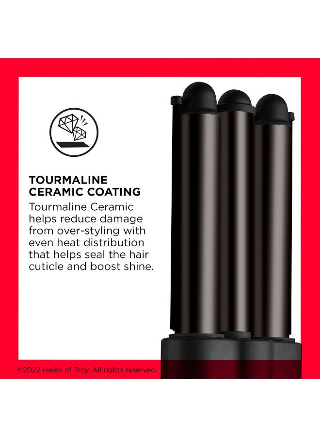 Revlon 3 Barrel Jumbo Hair Waver Long-Lasting Natural Looking Waves RVIR3056ARB - Image 5