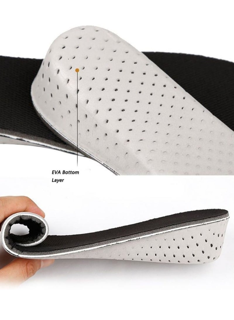 أوزيغالور 1 زوج من النعال الداخلية 4.3 سم لزيادة الطول، من الإسفنج الميموري، مسامير ميموري فوم، مسامير خفية لرفع الكعب للرجال والنساء - Image 3