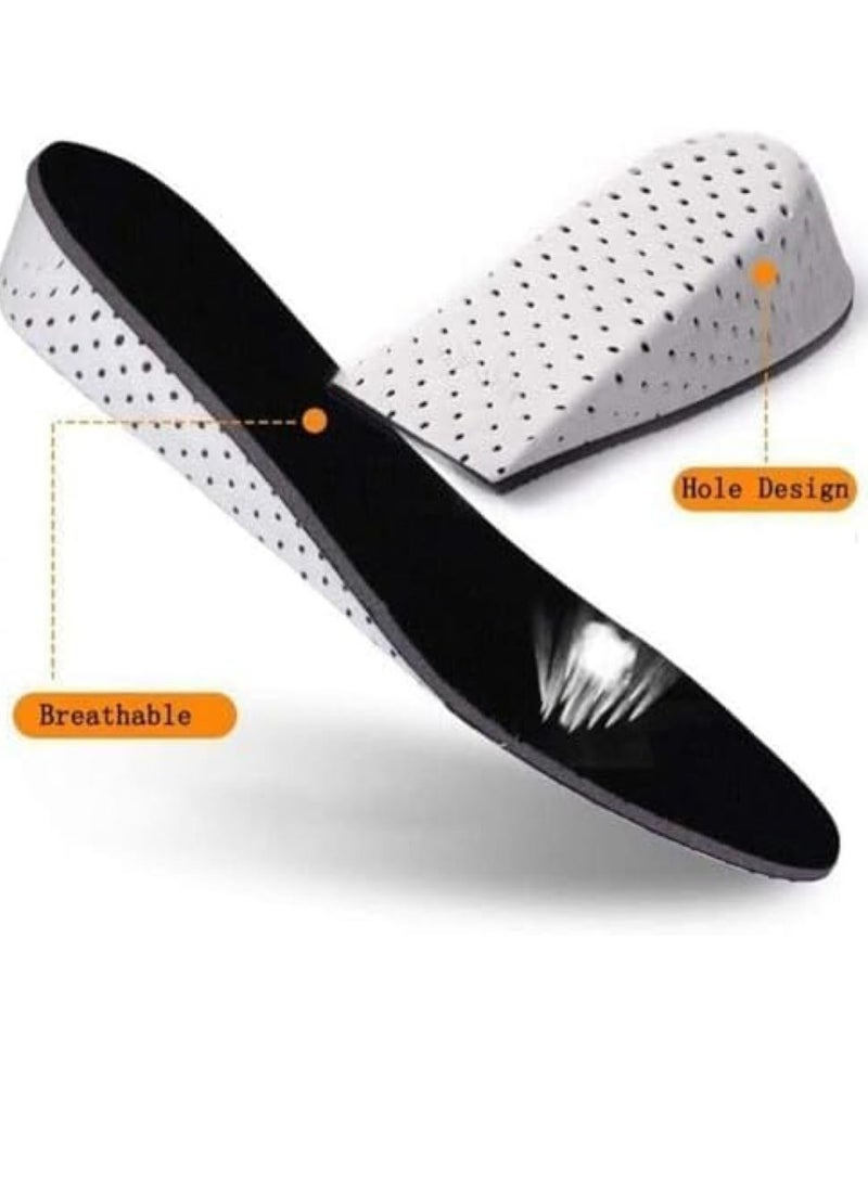 أوزيغالور 1 زوج من النعال الداخلية 4.3 سم لزيادة الطول، من الإسفنج الميموري، مسامير ميموري فوم، مسامير خفية لرفع الكعب للرجال والنساء - Image 2