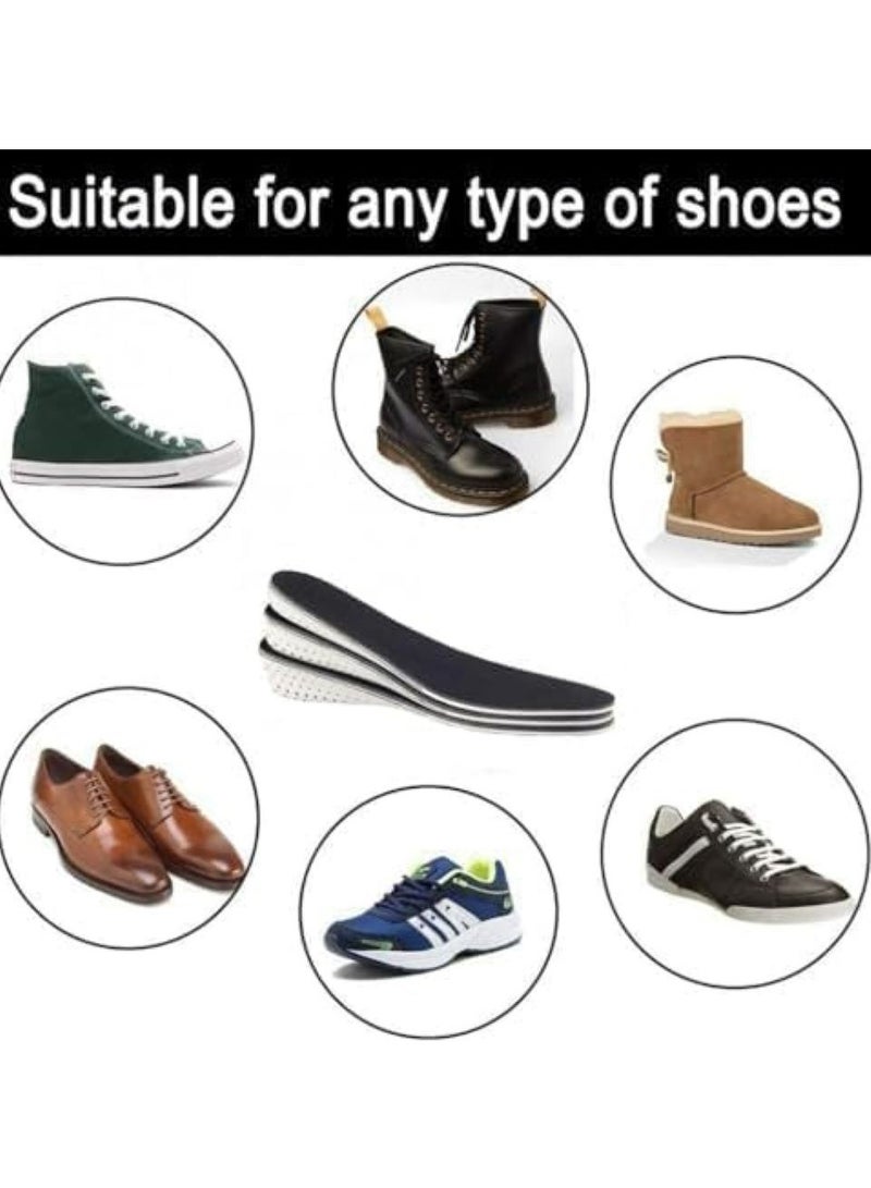 أوزيغالور 1 زوج من النعال الداخلية 4.3 سم لزيادة الطول، من الإسفنج الميموري، مسامير ميموري فوم، مسامير خفية لرفع الكعب للرجال والنساء - Image 5