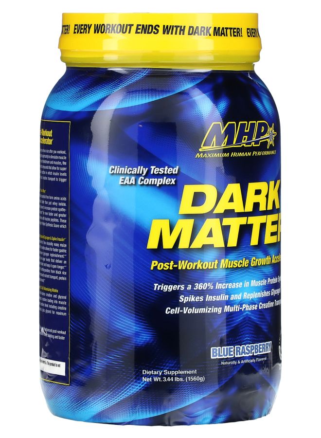 MHP DARK MATTER Post-Workout Muscle Growth Accelerator Blue Raspberry 3.44 lbs (1560 g) - Image 2