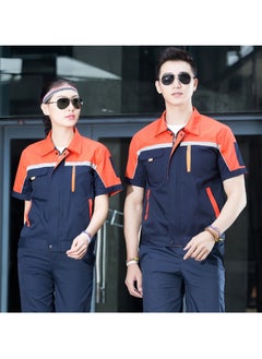 SKT Shiketro Summer Short Sleeve Workwear for Men and Women, Thin Reflective Work Protective Clothing that Absorbs Sweat and Allows for Breathability  - Image 2