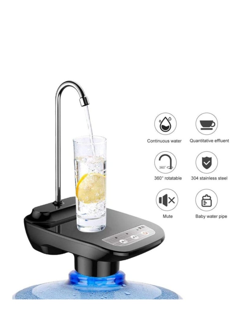 مضخة مياه كهربائية محمولة قابلة لإعادة الشحن بدون سلك بسعة جالون واحد مع مفتاح تشغيل - Image 3