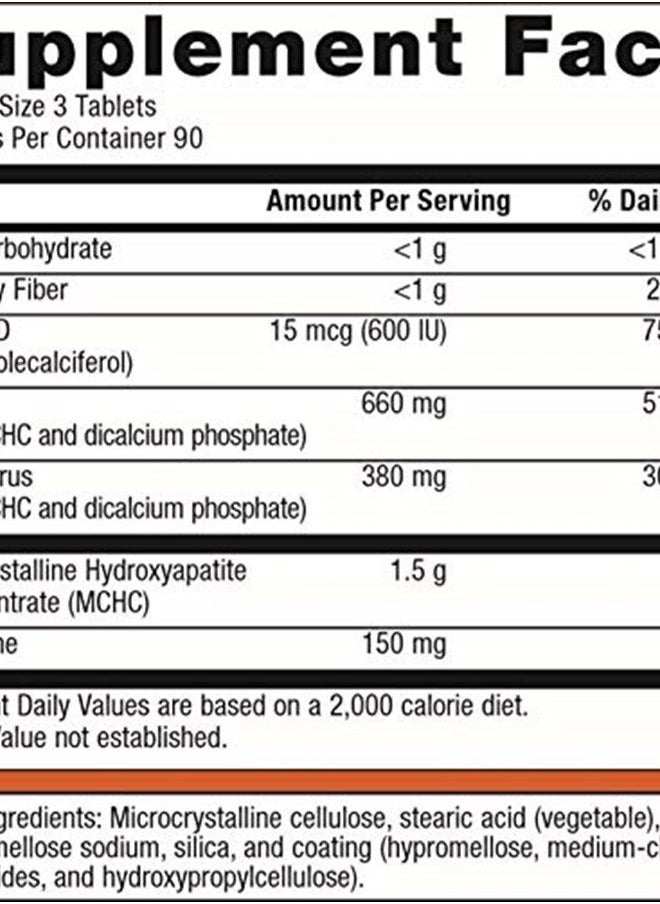 Metagenics - Bone Builder Prime Tablets with Calcium, Phosphorus and Vitamin D and Ipriflavone to Help Maintain Healthy Bone Density - 90 Servings - Image 1