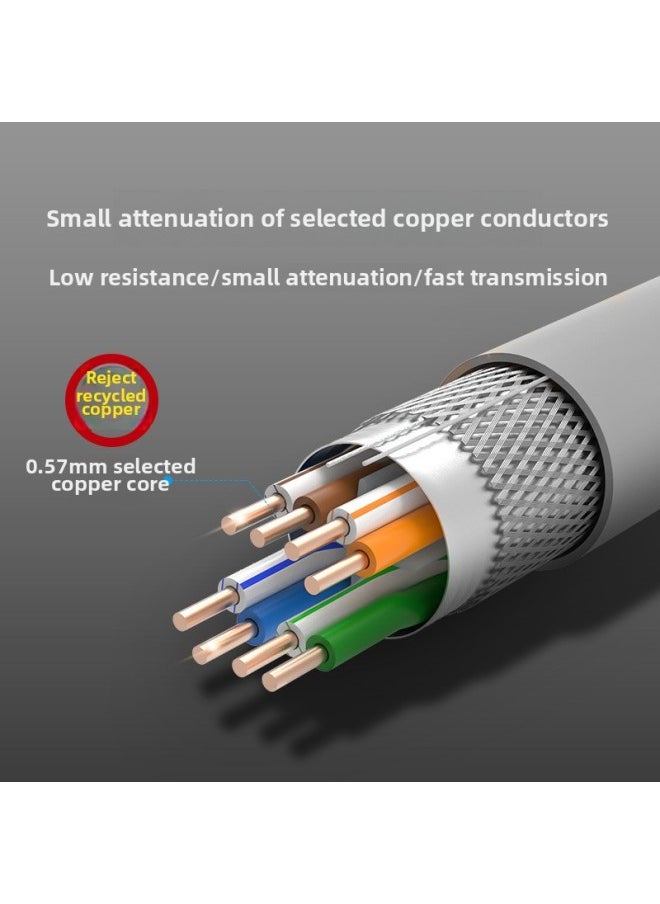 Choseal/Akihabara Class Six Shielded Network Cable CAT6 Gigabit Broadband Router Computer Network Jumper-Color:Sftp Category 6 Network Jumper-orange Qs5061c-Line Length:5m  - Image 4