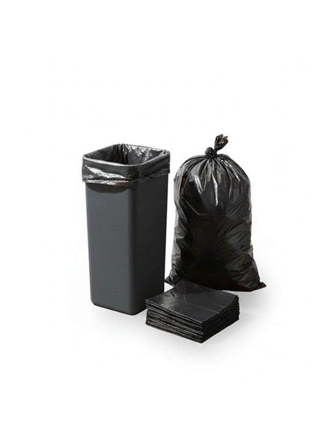 أكياس قمامة سوداء 65×95 سم، سعة 50 جالون، قابلة للتحلل الحيوي، أكياس نفايات للمطبخ، أكياس قمامة بلاستيكية، عبوة من 20 قطعة - Image 2