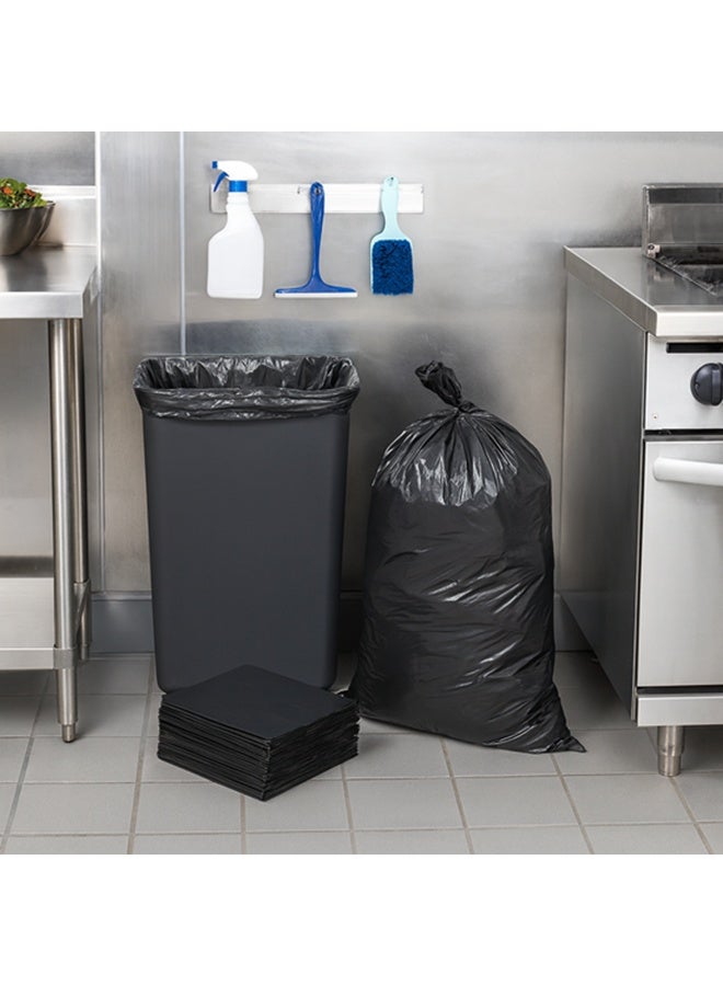 أكياس قمامة سوداء 65×95 سم، سعة 50 جالون، قابلة للتحلل الحيوي، أكياس نفايات للمطبخ، أكياس قمامة بلاستيكية، عبوة من 20 قطعة - Image 3