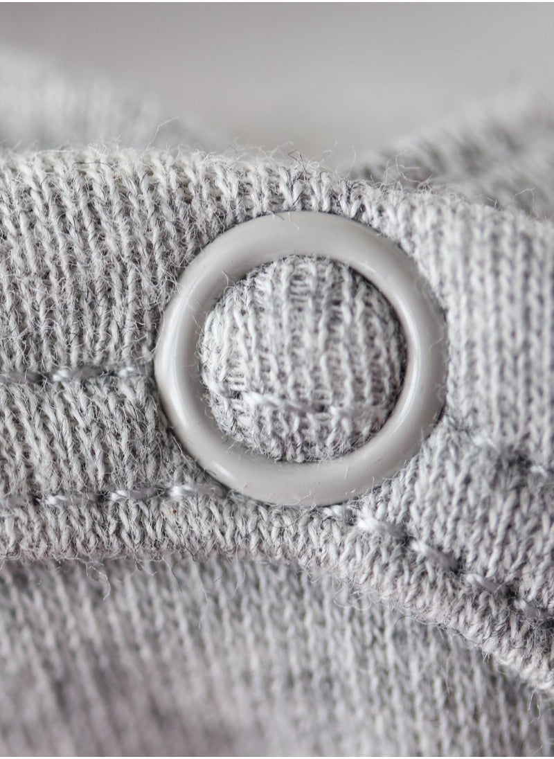 BOBDOG - Bobdog Unisex 100% Cotton Natural Comfort Infant Baby Bodysuit-Grey - Image 1