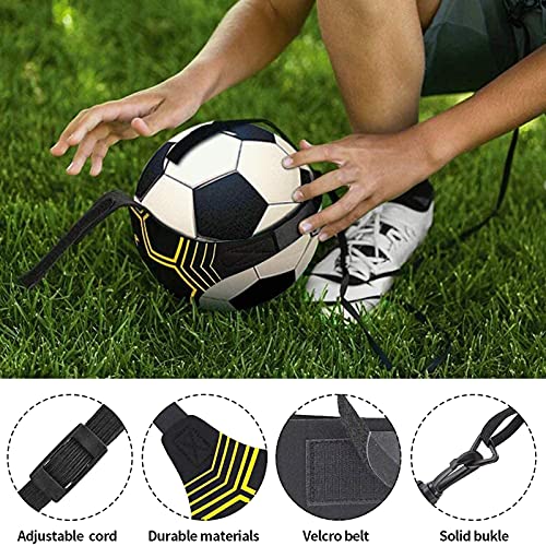 Taeku Soccer Trainer Adjustable Football Kick Training Equipment Control Skills Waist Practice Belt Volleyball Rugby Trainer Aid Universal Fits Size 3, 4, 5 Footballs for Kids Teens - Image 3