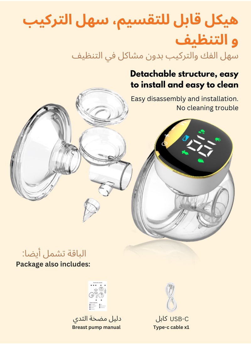 LuneEnfant - 2-Pack Wearable Electric Breast Pump Essence Plus | 4 Modes 12 Gears Wearable Breast Pump | 1200mAh - Image 1