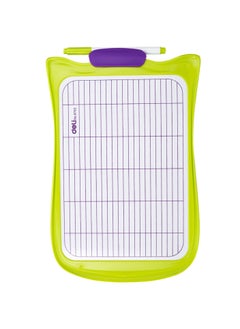 Deli A4 Size Dry Erase White Board With Marker And Eraser Assorted Colours  - Image 3